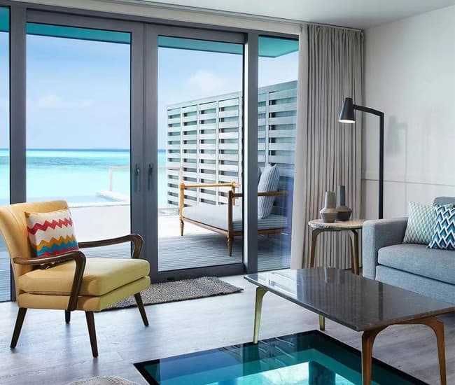 Aluminum Windows & Doors in Maldives Resort Hotel