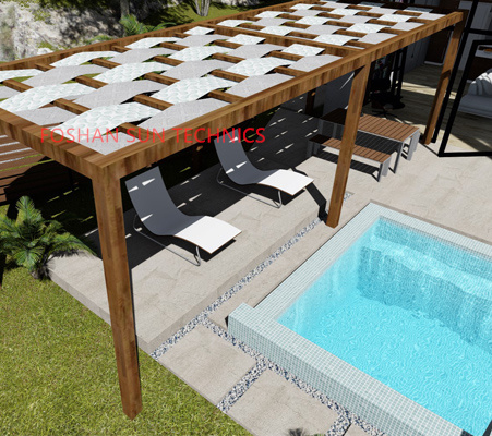 New Designs Pergola -- Portillo with Sunscreen Fabric Roof